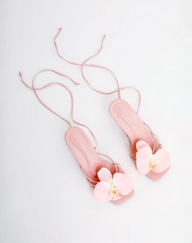 Orchid Heel Sandals - Pink